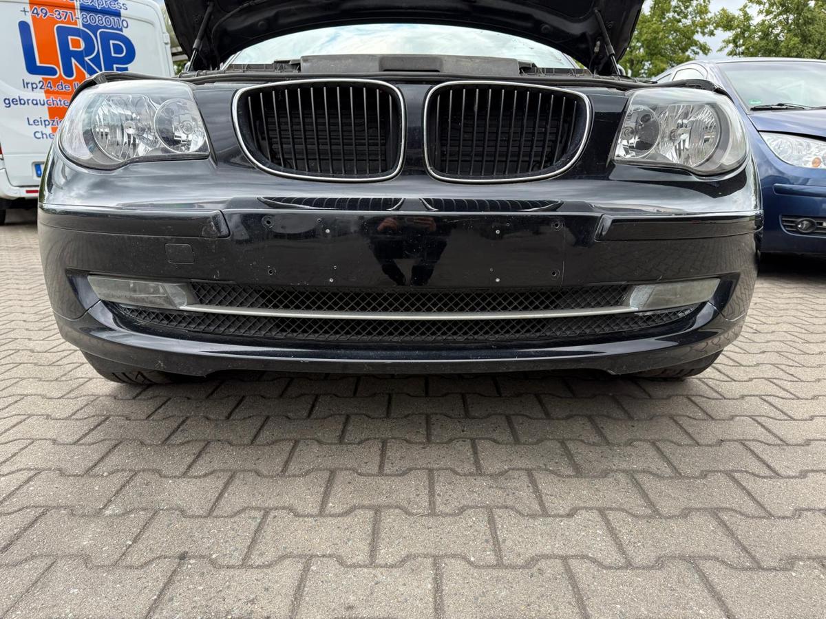 BMW 1er E81 original Stoßstange Stoßfänger vorn 475 Blacksaphire Facelift BJ07